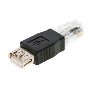 Delock 65234 - Adaptateur USB 2.0 type A femelle vers RJ45 mâle