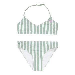 Roxy BICO TRI Bra Set Ensemble de Bikini, Basil Active RG Stripe, 16 Ans Fille