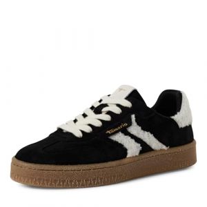 Tamaris Femme Damen Sneaker Low 1-23723-44 Basket, Fourrure Noire, 41 EU