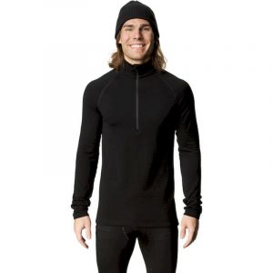 Houdini Sportswear Desoli Light Half Zip - Sous-vêtement mérinos homme True Black XL