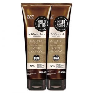 Hello Nature Gel Doccia con Olio di Cocco Cura Delicata del Corpo BIOLOGICA
