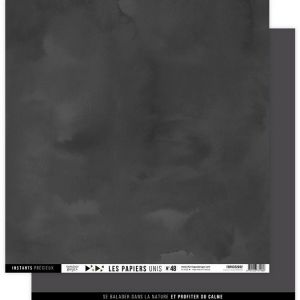 Floril&egrave;ges Design Papier uni n&deg;48 Charbon