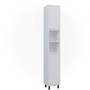 Meuble de rangement de salle de bain Agasta, Blanc, 30 x 190.3 cm, Vicco