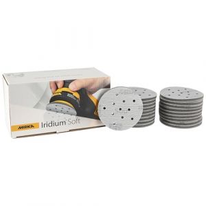 Mirka Iridium Soft Disques abrasifs &Oslash; 77 mm/Grain P500 / autoagrippant Multifit / 20 pi&egrave;ces/Abrasifs &agrave; base de mousse pour un pon&ccedil;age &agrave; sec pr&eacute;cis, pon&ccedil;age de vernis, finition