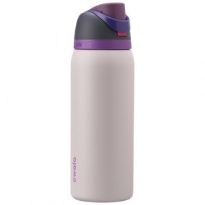 Owala FreeSip gourde isotherme en inox avec paille et couvercle, 945 ml - sans BPA, garde frais pendant 24 heures pour le sport et les voyages, Dreamy Field