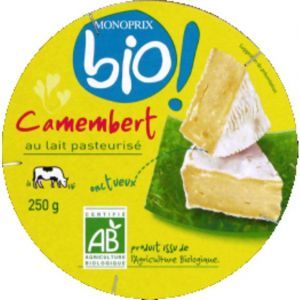 Monoprix Bio Camembert bio - Le fromage de 250g