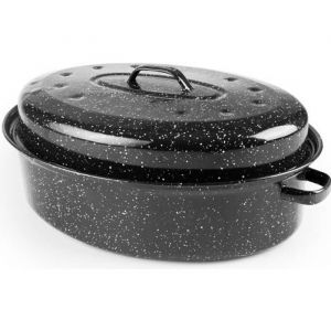 Ibili COCOTTE OVALE AVEC COUVERCLE BLACK 38 CM