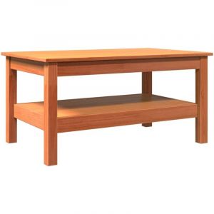 VidaXL Table basse cire marron 80x50x40 cm bois massif de pin