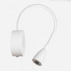 CGC MATILDA Blanc Réglable Flexible Cou LED Rechargeable Magnétique USB Lecture Lampe Murale De Chevet
