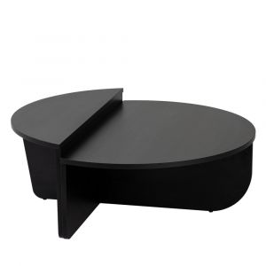DRAWER Lot de 2 tables basses en bois - Noir - Asya