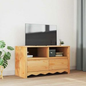 VidaXL Meuble TV Drammen Ch&ecirc;ne 99 x 43 x 55 cm Bois de pin massif