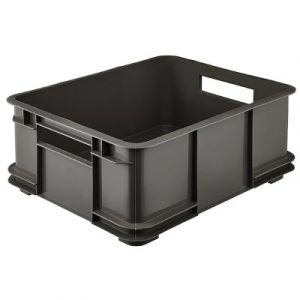 Image de Keeeper Caisse de Rangement avec Poign&eacute;es, Bo&icirc;te Euro L, Procyclen, 20,5 L, Bruno Eco Line, Eco Gris graphite