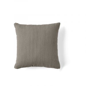 Selma - coussin - en velours c&ocirc;tel&eacute; - 40x40 cm - Taupe