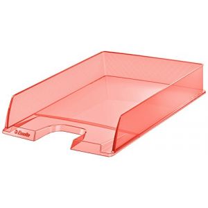 Esselte Corbeille à courrier Colour'Ice - L25,4 x H6,1 x P35cm - pêche