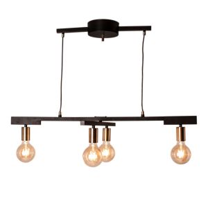 Boutica-design Suspensions Zeona 4x40W E27 Noir