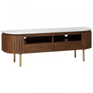 Meuble TV en bois marron 147 cm