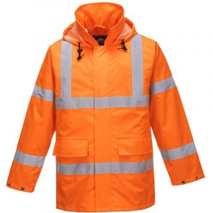 Image de Portwest Veste de pluie haute visibilité légère Lite Traffic Orange XL