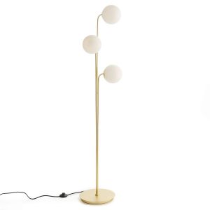 Lampadaire laiton et opaline, MORICIO Blanc Taille Taille Unique