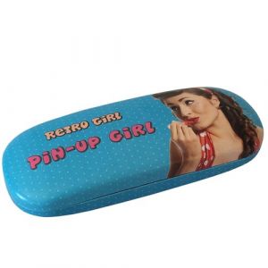 United Labels Boite &agrave; lunettes R&eacute;tro bleu