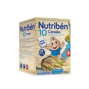 Image de Nutribén Papilla 10 Cereales 600 gr