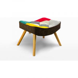 Ahd Amazing Home Design Repose pied pouf patchwork design moderne Sol