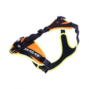 Julius K9 Harnais Pour Chien Mantrailing Outdoor Orange Fluo Medium