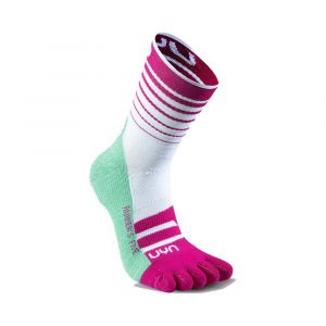 UYN Runner's Five Chaussettes De Running Femmes - Blanc, Vert