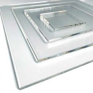 Plaque verre acrylique transparent 6 mm - 80 x 120 cm (800 x 1200 mm) - Verre synthétique - Plaque PMMA XT - Plexiglass