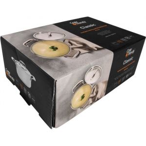 Cosy & Trendy C&T Classic Faitout D16cm 1.61l Acier Inoxtous Feux