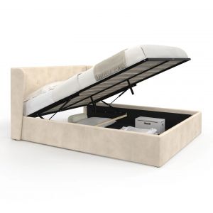 Idmarket Lit combin&eacute; avec sommier, bureau et rangement LEOPOLD 90 x 190 cm h&ecirc;tre et blanc