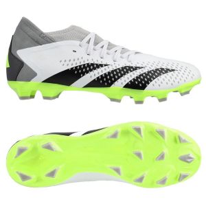 Adidas Mixte Predator Accuracy.3 Football Shoes (Multi Ground), FTWR White/Core Black/Lucid Lemon, 46 EU