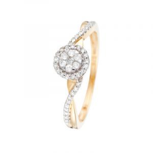 Diamond & Co - Bague Mon Idéal Diamants 0.21 ct or jaune