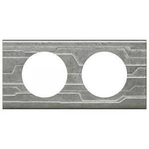 Legrand PLAQUE MATIERE 2 POSTES FURTIF CELIANE 069042