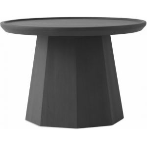 Normann Copenhagen Table d'appoint Pine - gris foncé - Ø 65 cm Gris