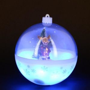 Fomax Boule de Neige souffle neige lumineuse et musicale avec figurine - Diamètre 15cm