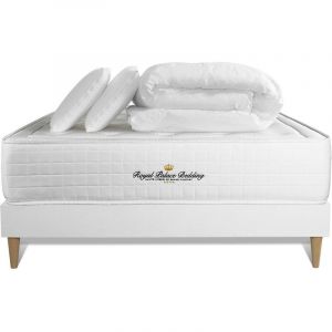 Image de Pack matelas sommier kit 160x200 oreiller couette