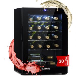 Klarstein Cave à Vin Shiraz 20 Uno 53L 20 bouteilles Panneau de contrôle tactile 5-18°C