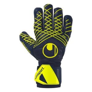 Uhlsport Gants De Gardien Prediction Supersoft Hn - Bleu Marine/blanc/jaune Fluo, pointure 4 - ['Bleu'] - Taille 4