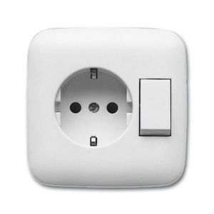 Busch-Jaeger 4310-6 EUJ-214, 250 V, 16 A, 81 mm, 46 mm, 81 mm, 1,4 cm