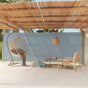 VidaXL Auvent latéral rétractable de patio 200x600 cm Gris