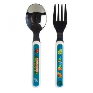 Image de Fun House JURASSIC WORLD ENSEMBLE COUVERTS INOX (FOURCHETTE, CUILLERE)