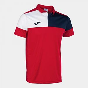 Joma Col Rond V T-Shirt, Bleu Marine/Rouge/Blanc, XL Homme