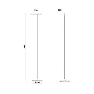 Molto Luce MEYJO Lampadaire, LED, 222-00052,