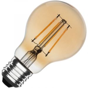 TechBrey Ampoule LED Filament E27 6W 600 lm A60 Gold No Flicker 2700K Blanc chaud