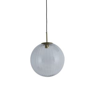 Light & Living MAGDALA Lampe suspendue &Oslash;40x40 cm - Verre gris - Design moderne - E27