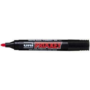 Uni Ball 12 marqueurs permanent Uni Prockey encre rouge pointe ogive