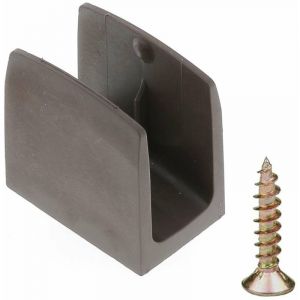 Cyclingcolors Clip bloqueur de manivelle volet Roulant marron Support Guide Manette Plastique 15mm - 18mm Universel fen&ecirc;tre Mur &agrave; Visser