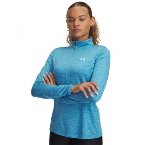 Under Armour Sweat-shirt Tech Half Zip Twist bleu clair femme - S