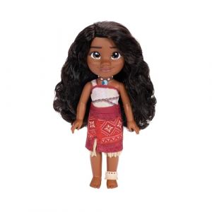 Vaiana 2 - Grande Poupée Vaina 35 cm - Licence Officielle Disney - Articulée - Cheveux Soyeux - Tenues Traditionnelles Polynésiennes et Bijoux- Idée Cadeau pour Enfants Dès 3 Ans