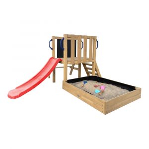 Axi Mini aire de jeux avec toboggan rouge